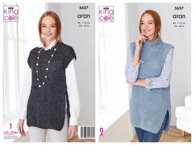 King Cole 5657 Tabards in Forest Aran