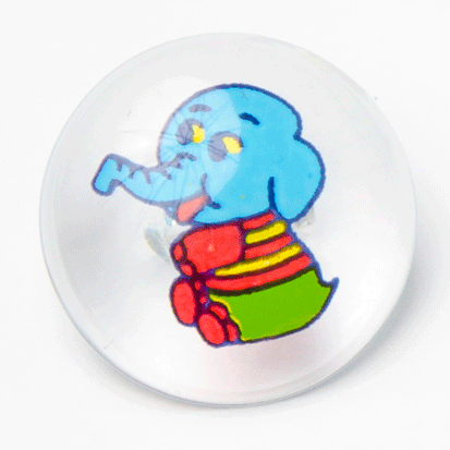 Clear Baby Elephant Buttons