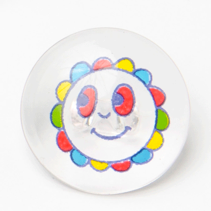 Clear Happy Face Buttons