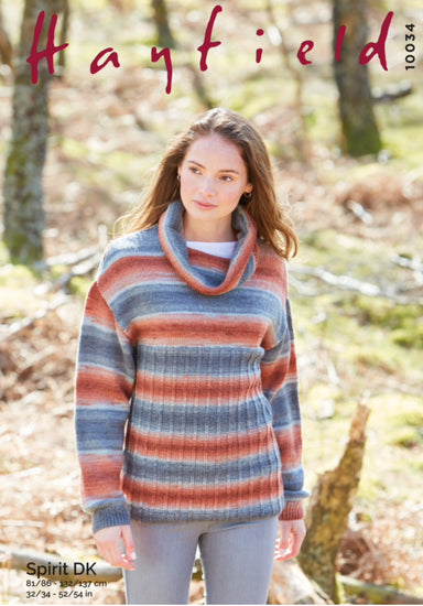 Hayfield 10034 Sweater in Spirit DK 