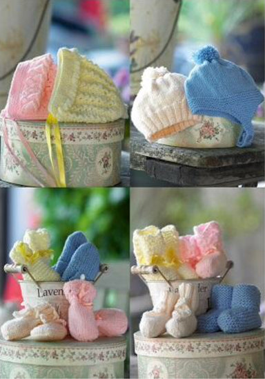 Stylecraft 4206 Bonnets, Cap, Helmet, Bootees and Mittens