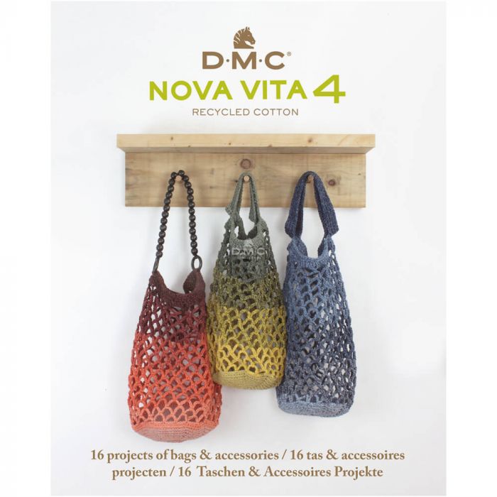 DMC Nova Vita 4 Pattern Book - 16 Designs for bags and accessories