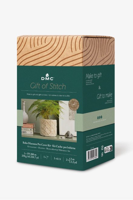 DMC "Gift of Stitch" Boho Macrame Pot Cover Kit
