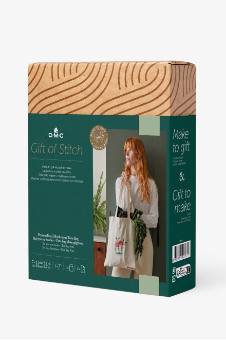 DMC "Gift of Stitch" Mushroom Tote Bag Kit