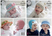 King Cole #4491 Baby Crochet Hats in DK