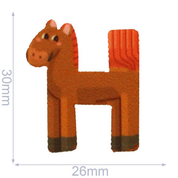 HKM iron-on patches - Letters & Numbers - please select