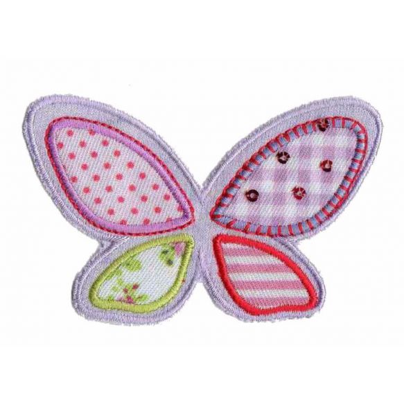 HKM iron-on patch - Butterfly Lilac