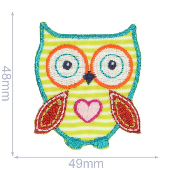 HKM Iron-on Patch - Owl with Stripes