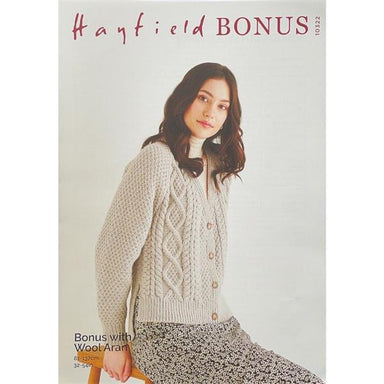 Hayfield Pattern #10322 Cardigan in Aran