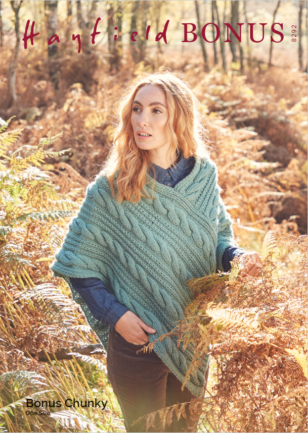 Hayfield Pattern 8292 Poncho in Chunky