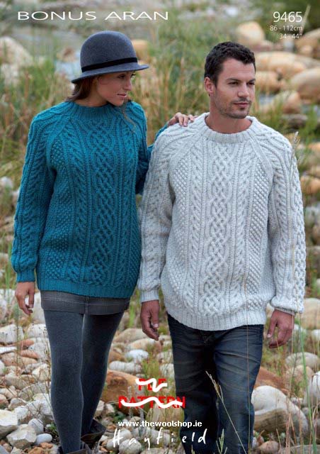 Hayfield Pattern 9465 Sweaters in Hayfield Bonus Aran with Wool