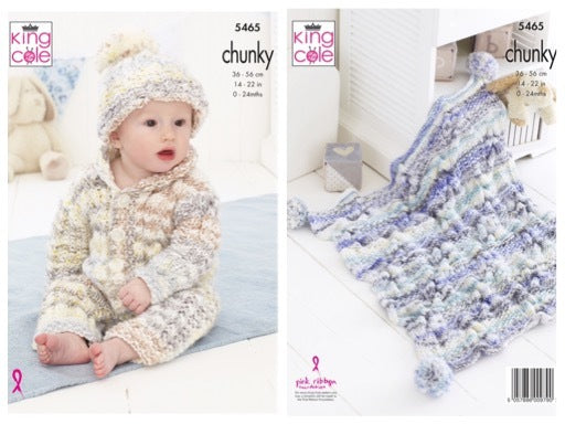King Cole Pattern 5465 Baby Set in Comfort Cheeky Chunky