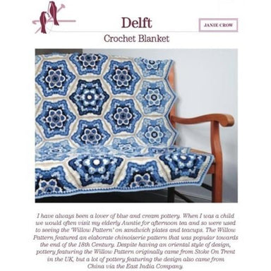 Jane Crowfoot Delft Crochet Blanket Pattern Book