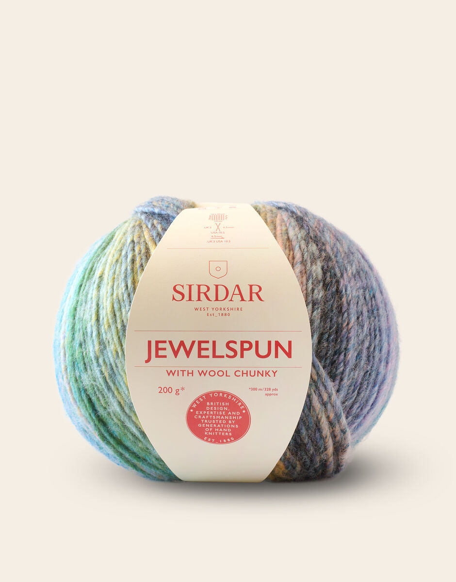 Sirdar Jewelspun Chunky with Wool 200g - Sea Glass 200