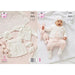 King Cole Pattern 5980 Shawl, Matinee Coat, Dress Hat & Bootees in Cherished 4Ply
