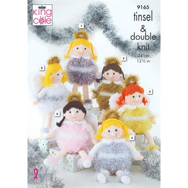 King Cole Pattern 9165 Little Angels in King Cole Tinsel and DK