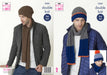 King Cole Pattern 5265 Men's Hats, Scarves and Snoods in DK