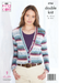 King Cole Pattern 5765 Cardigan and Sweater in Splash DK