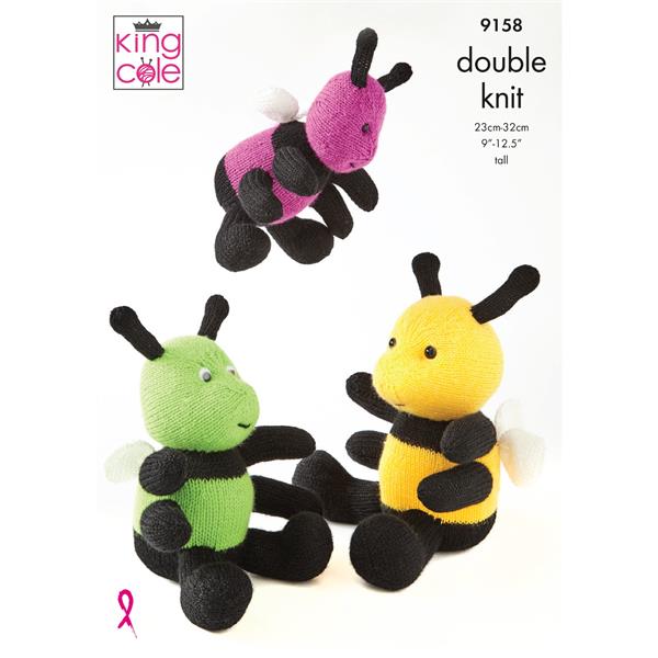 King Cole Pattern 9158 Bumblebees in DK