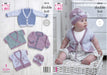 King Cole Pattern 5215 Baby Cardigans, Coat & Hat