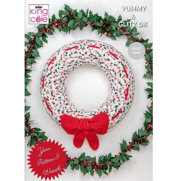 King Cole Free Christmas Wreath Pattern in Yummy & Glitz