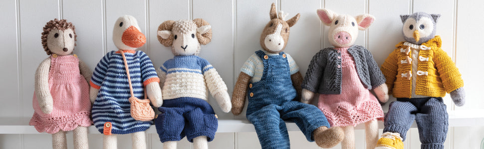Knitted Animal Friends by Louise Crowther — Marias Wool Shop