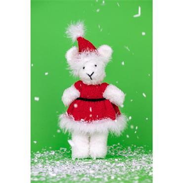 King Cole Pattern Mrs. Claus knitted Bunny