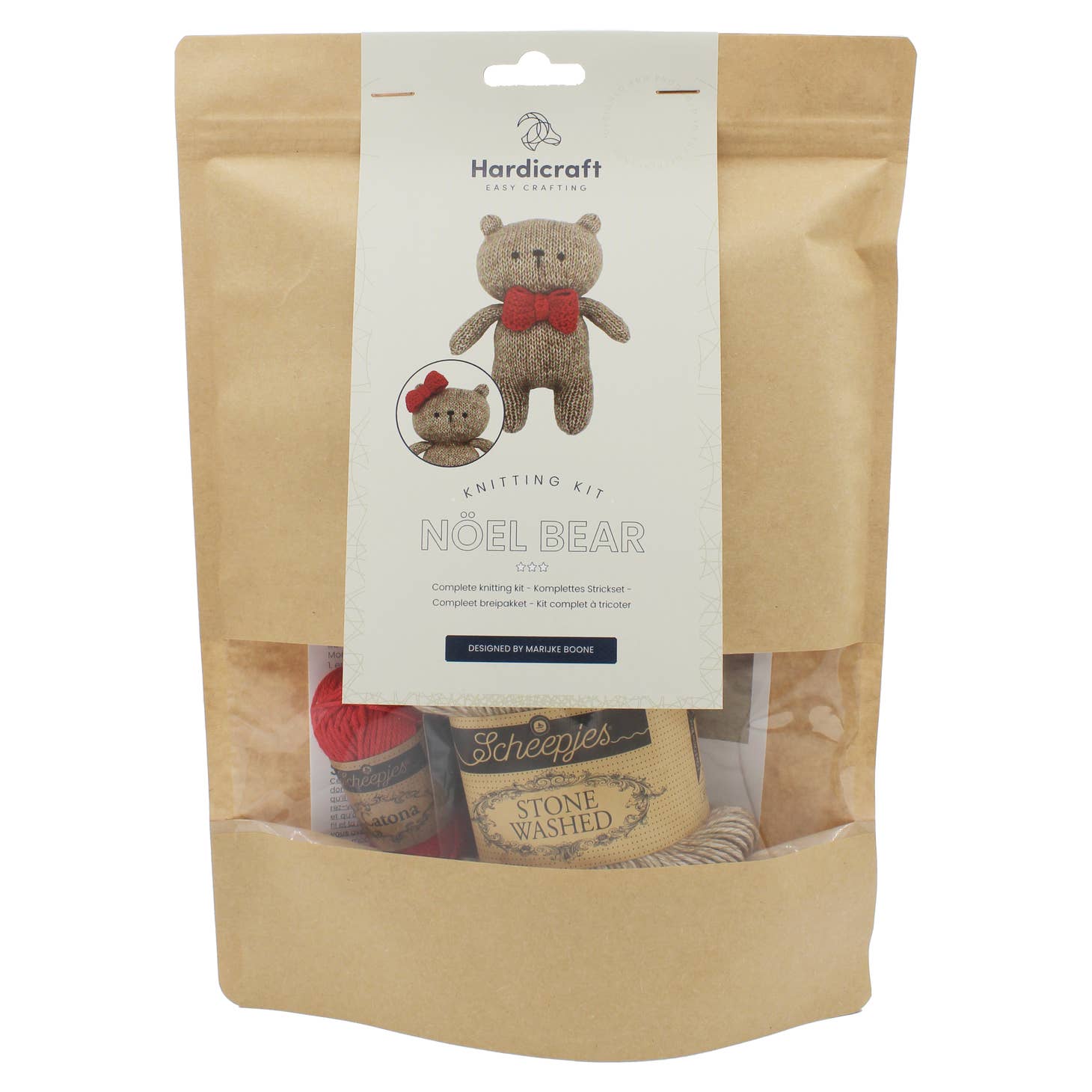Nöel Bear Knitting Kit - Hardicraft