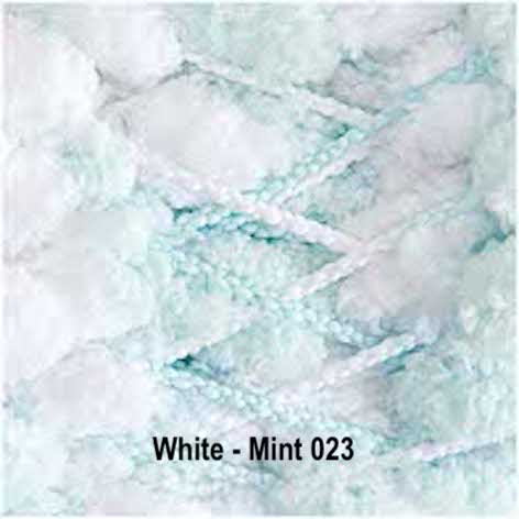 Rico Creative Pompon Print - white mint 023