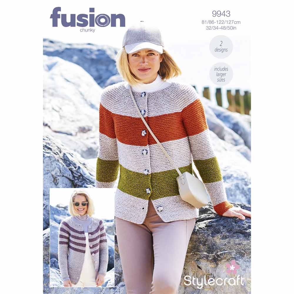 Stylecraft Pattern 9943 Ladies Cardigans in Fusion Chunky