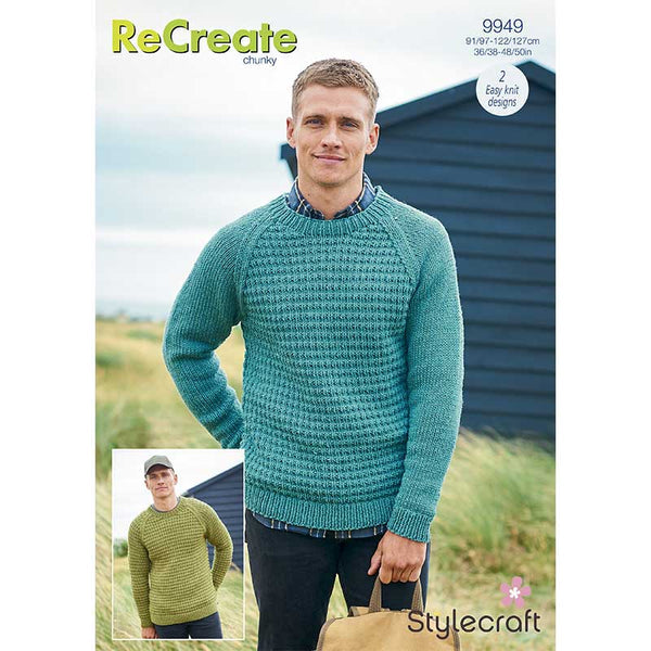 Stylecraft Pattern 9949 Men's Sweaters in Recreate Chunky