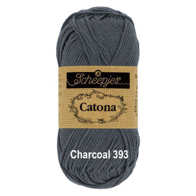 Scheepjes Catona 4 Ply Cotton - 25g - Charcoal 393