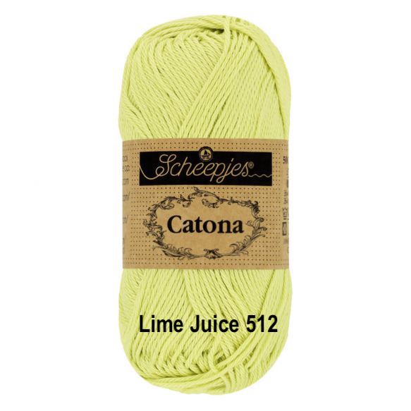 Scheepjes Catona 4 Ply Cotton - 25g - Lime Juice 512