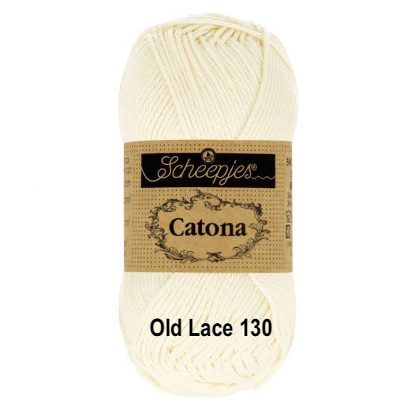 Scheepjes Catona 4 Ply Cotton - 25g - Old Lace 130