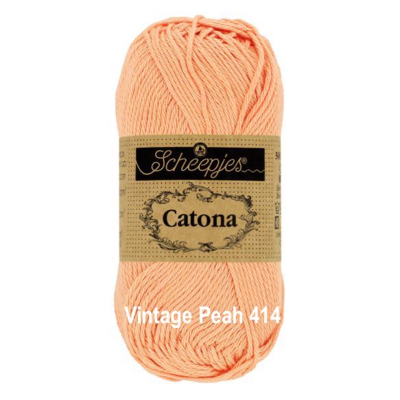 Scheepjes Catona 4 Ply Cotton - 25g - Vintage Peach 414