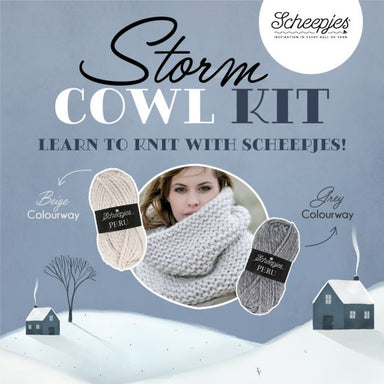 Scheepjes Storm Cowl Kit Peru - Learn to Knit