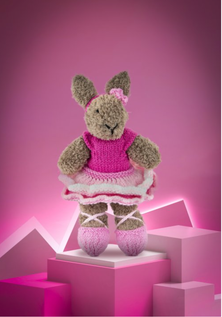 King Cole Free Pattern Ballerina Bunny with purchase of King Cole Truffle DK