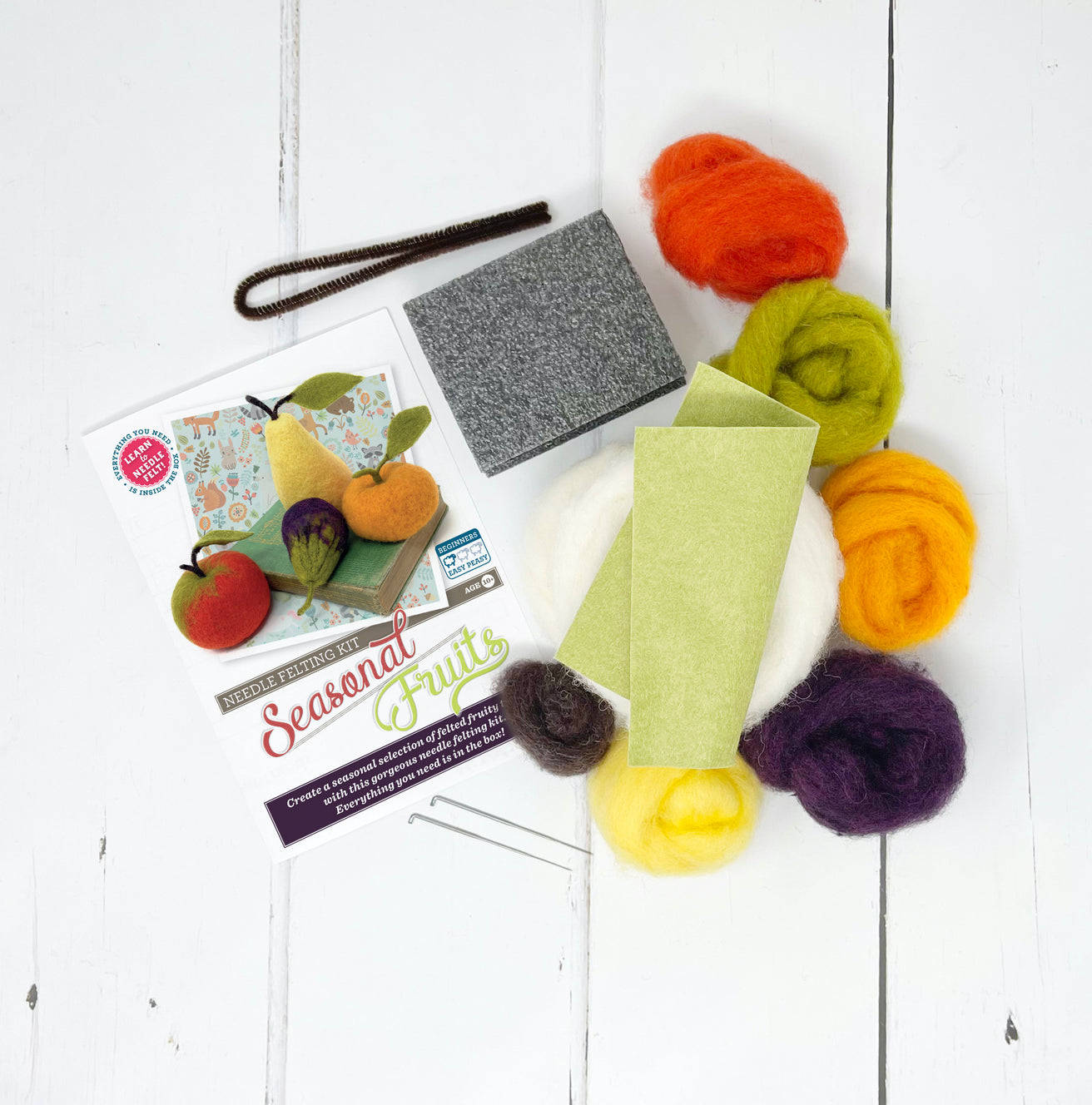 Seasonal Fruit Needle Felting Craft Kit - The Crafty Kit Company