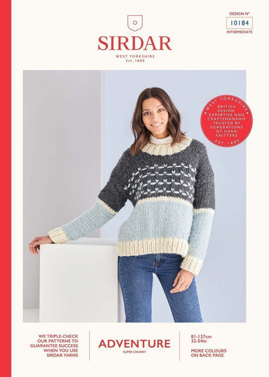 Sirdar 10184 Jumper in Adventure Super Chunky