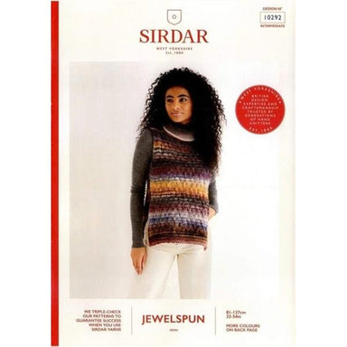 Sirdar 10292 Cabled side tie Tunic in Jewelspun Aran