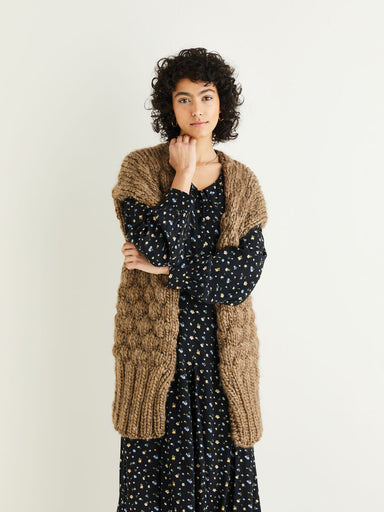 Sirdar Pattern 10312 Big Bobble Wrap in Adventure Super Chunky