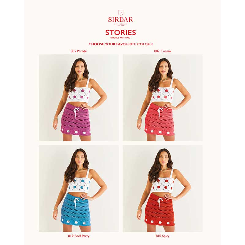 Sirdar Pattern 10530 Flower Power Crochet Two-Piece