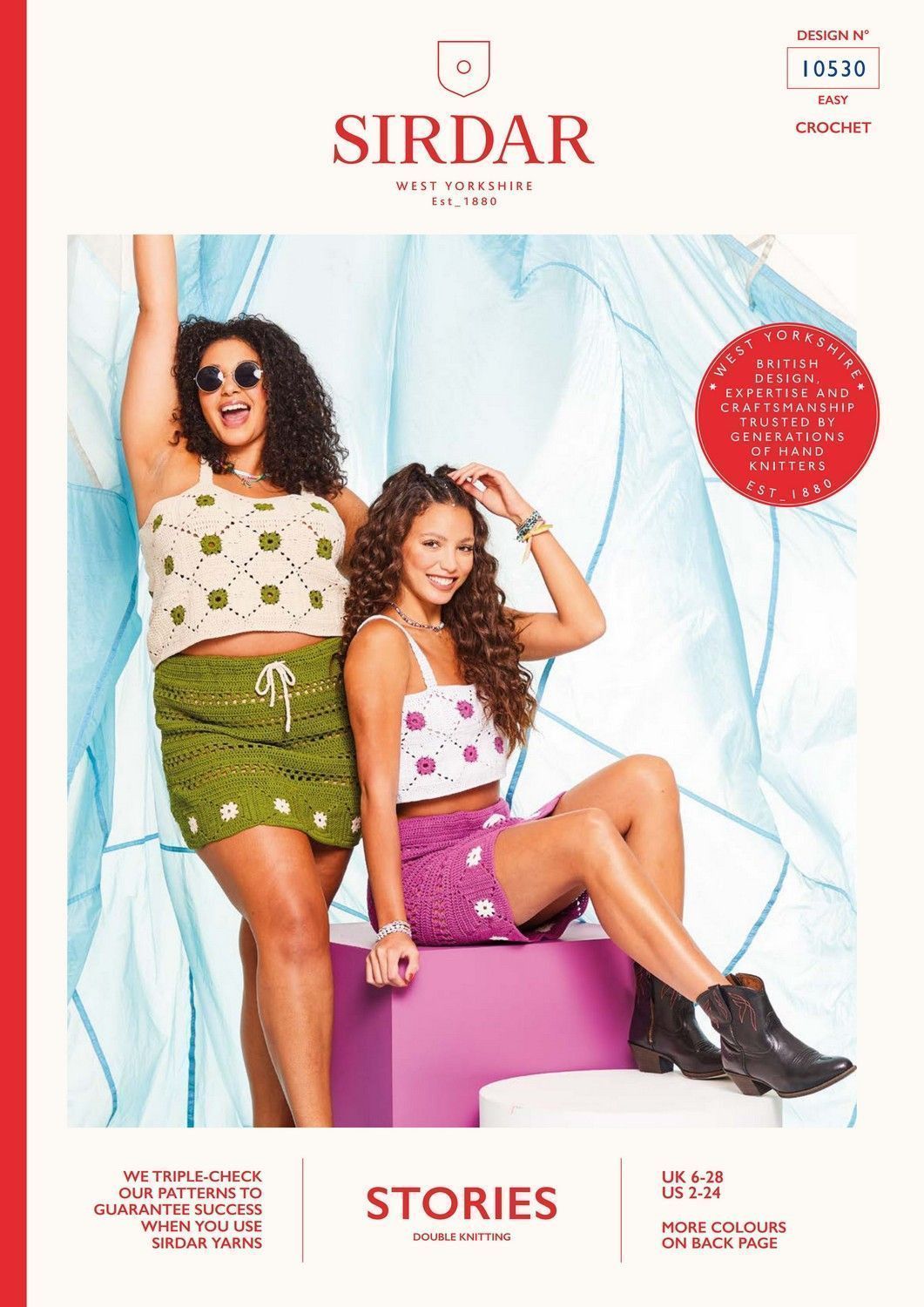 Sirdar Pattern 10530 Flower Power Crochet Two-Piece