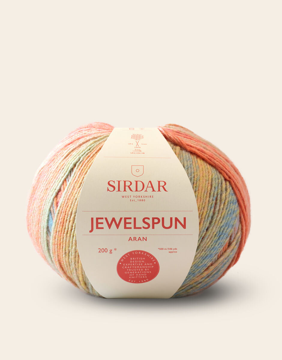 Sirdar Jewelspun Aran 200g - Citrine Sunrise 849