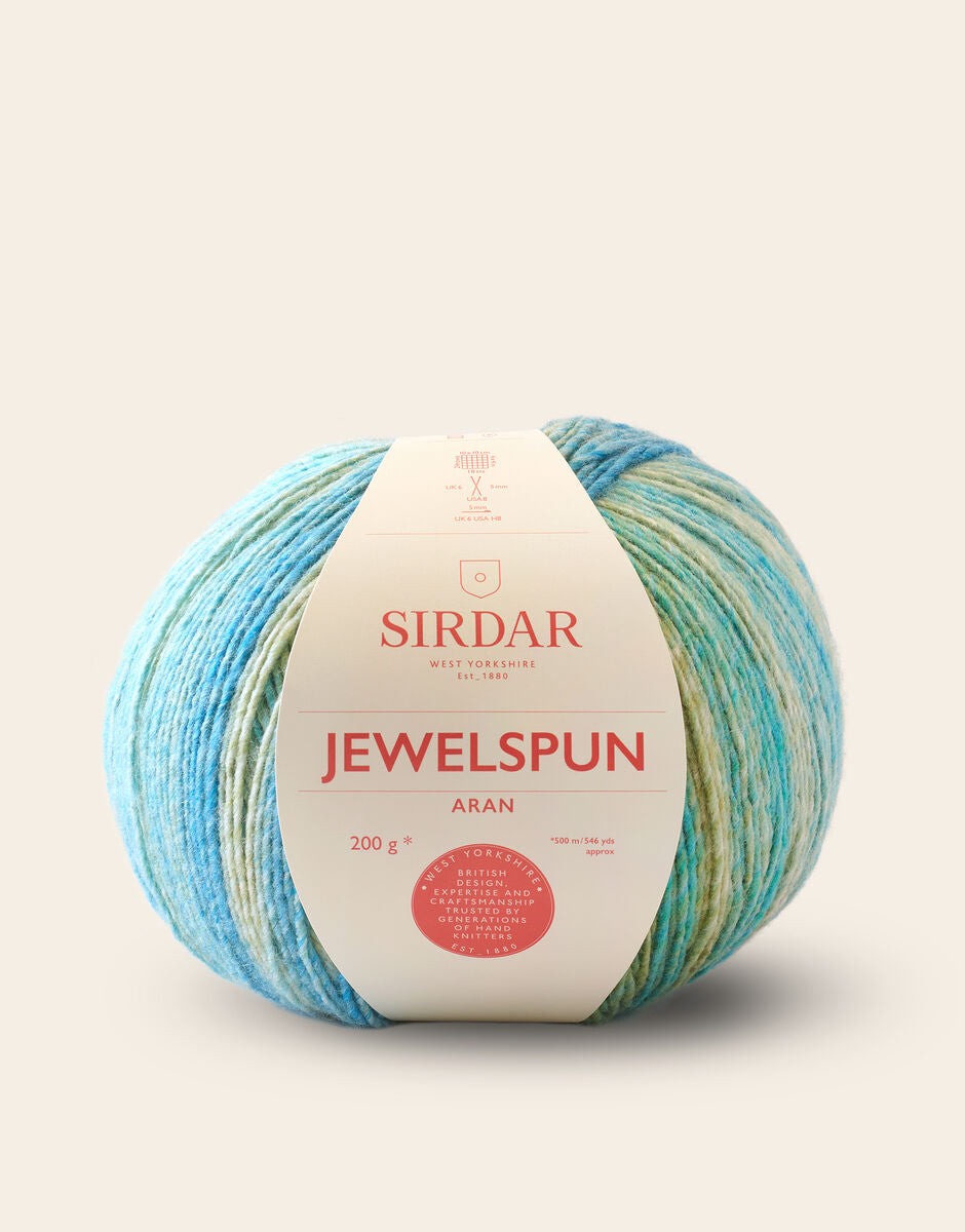 Sirdar Jewelspun Aran 200g - Evening Aquamarine 851
