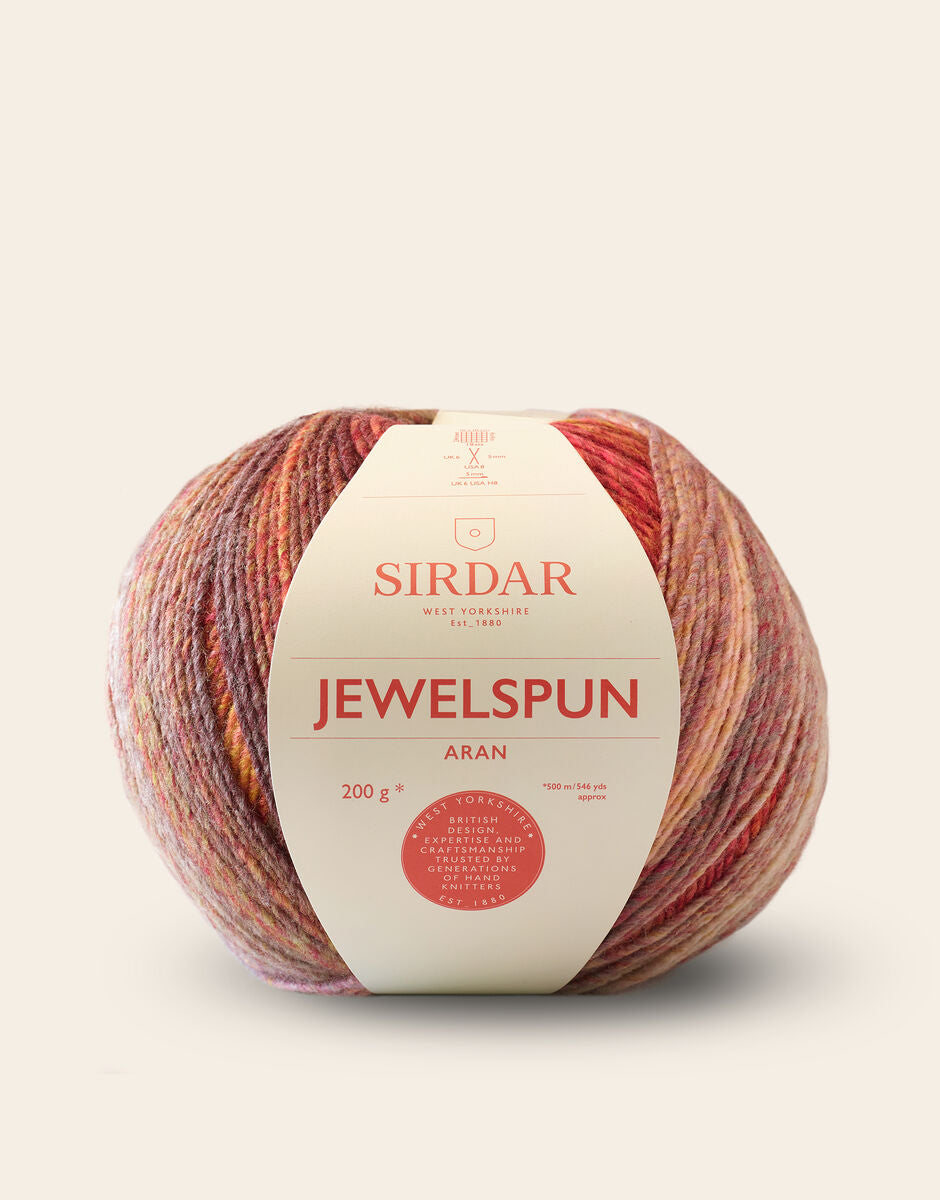 Sirdar Jewelspun Aran 200g - Sunstone Amber 855