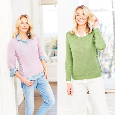 Stylecraft Pattern 9750 Ladies Sweaters in Naturals Bamboo and Cotton