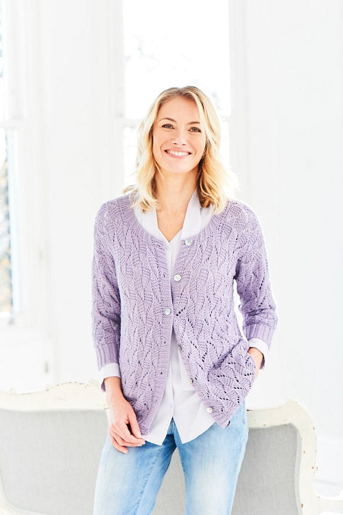 Stylecraft Pattern 9752 Ladies Twinset in Naturals Bamboo and Cotton