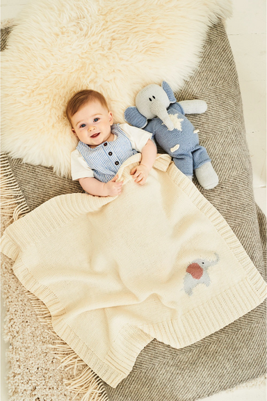 Stylecraft Pattern 9854 Adam and Astrid Baby Blanket and Toys