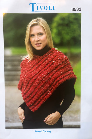Tivoli Pattern 3532 Poncho in Chunky 
